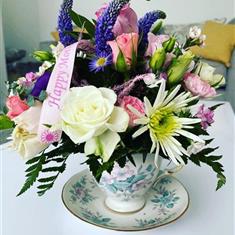 Vintage Tea cup Arrangement 