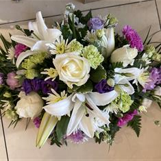 Florist choice spray for grave