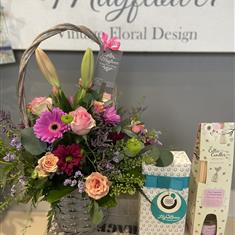 Pink  Basket  Gift Set